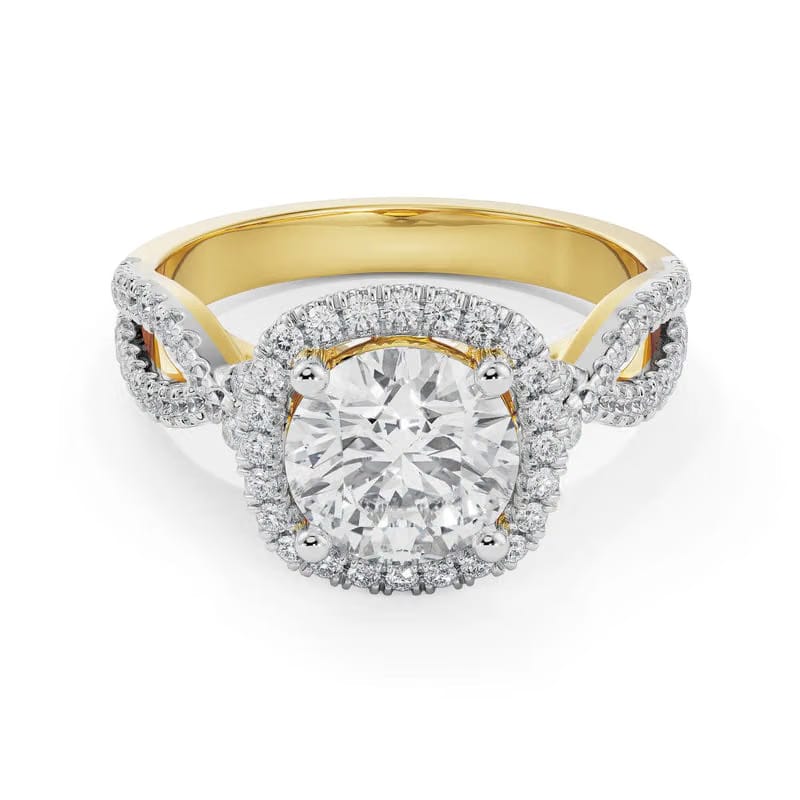Round Infinity Lab Grown Diamond Ring 9KT