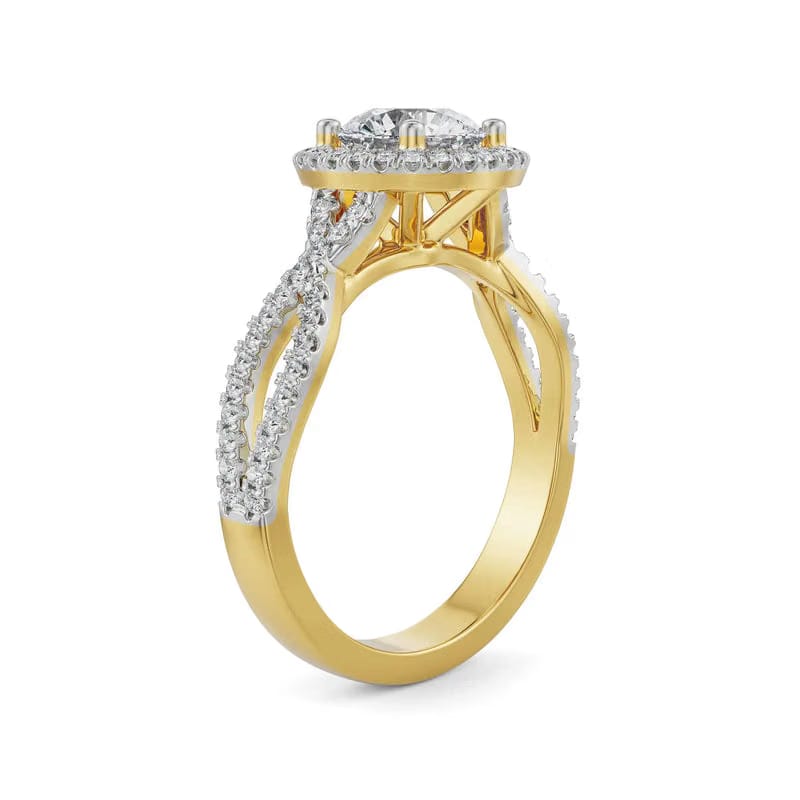 Round Infinity Lab Grown Diamond Ring 9KT