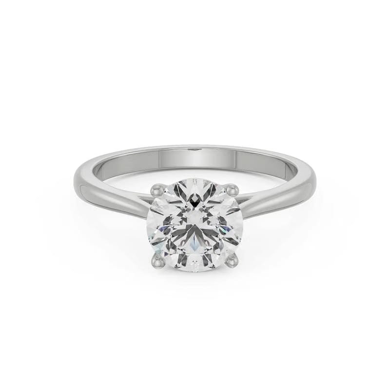 Round Lab Grown Diamond Engagement Ring 9KT