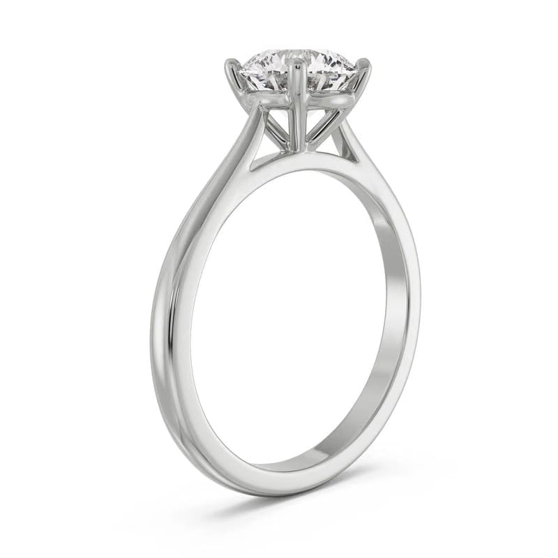 Round Lab Grown Diamond Engagement Ring 9KT
