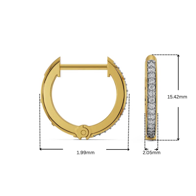 Round Lab Grown Diamond Hoops_in-stock