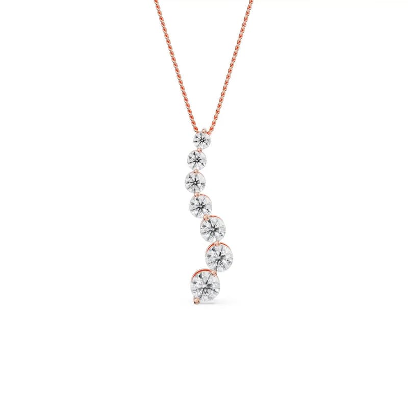 Round Solitaire Journey Lab Grown Diamond Pendant