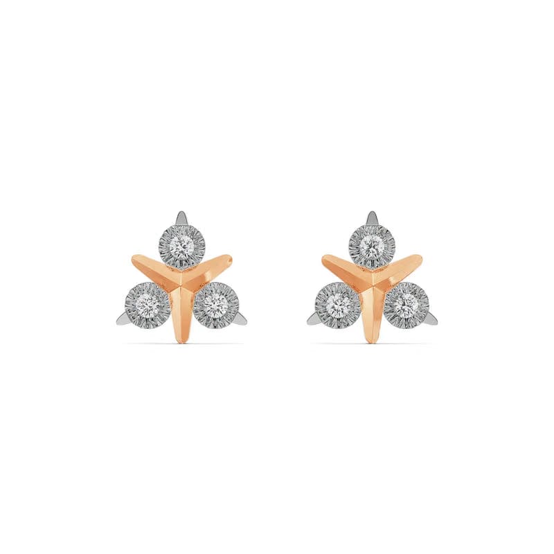 Round Trio Lab Grown Diamond Studs
