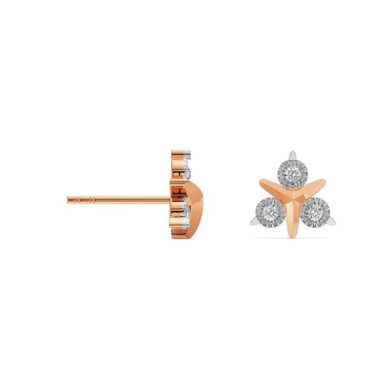 Round Trio Lab Grown Diamond Studs