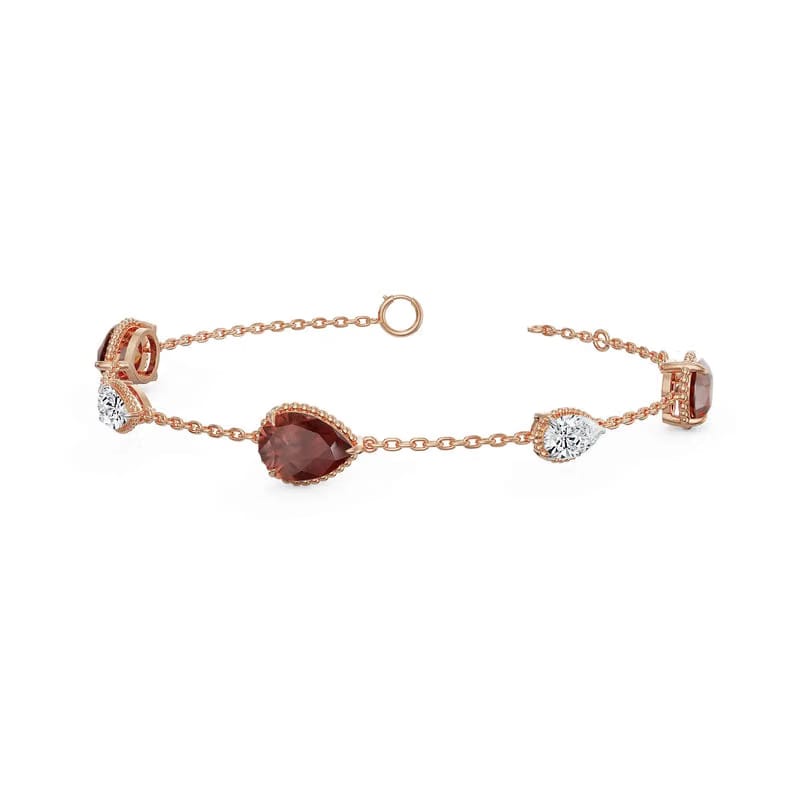 Ruby Rain Lab Grown Diamond Bracelet