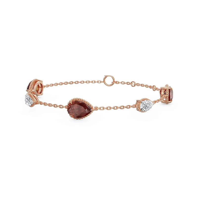 Ruby Rain Lab Grown Diamond Bracelet 9KT