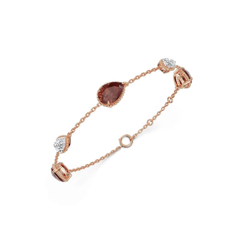 Ruby Rain Lab Grown Diamond Bracelet 9KT