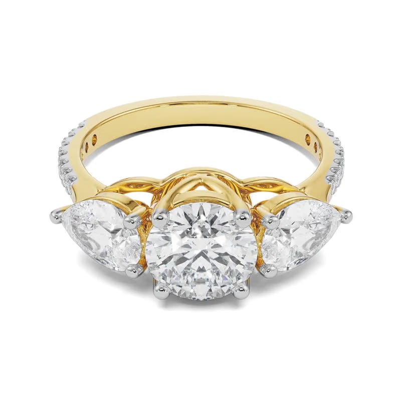 Ruth Tri Stone Lab Grown Diamond Ring
