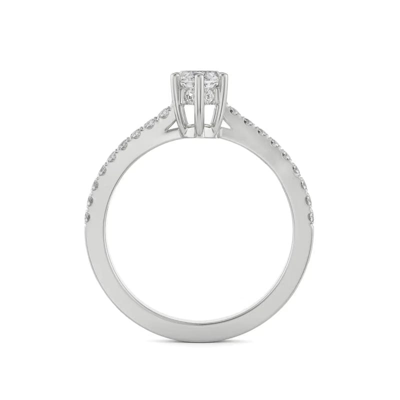 Sage Marquise Lab Diamond Engagement Ring