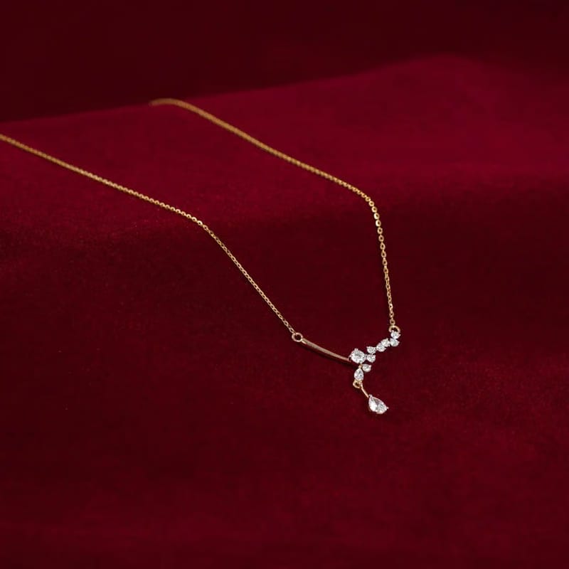 Saphie One Sided Diamond Necklace_in_stock
