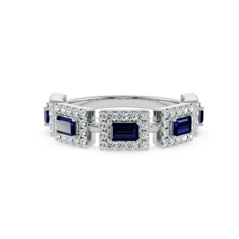 Sapphire Solace Lab Grown Diamond Ring