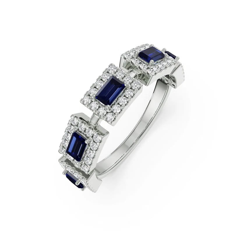 Sapphire Solace Lab Grown Diamond Ring