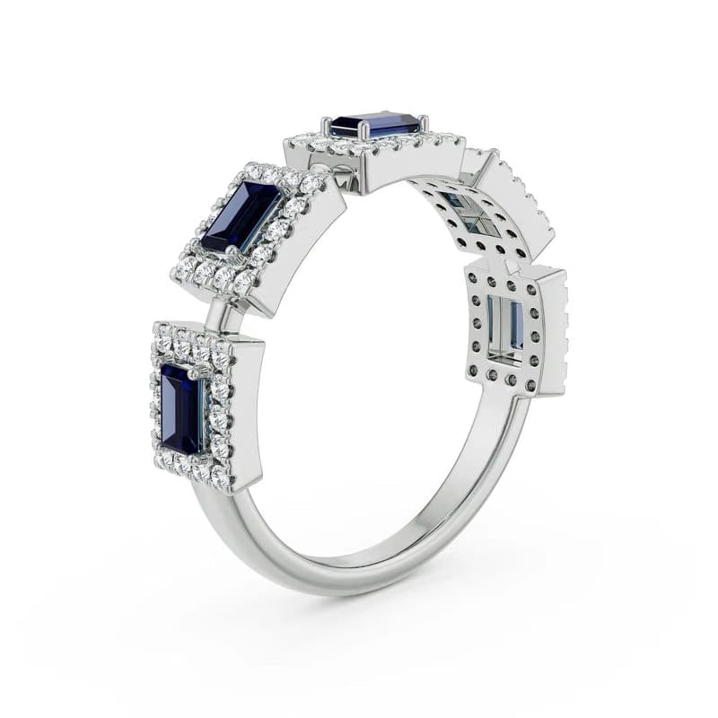 Sapphire Solace Lab Grown Diamond Ring