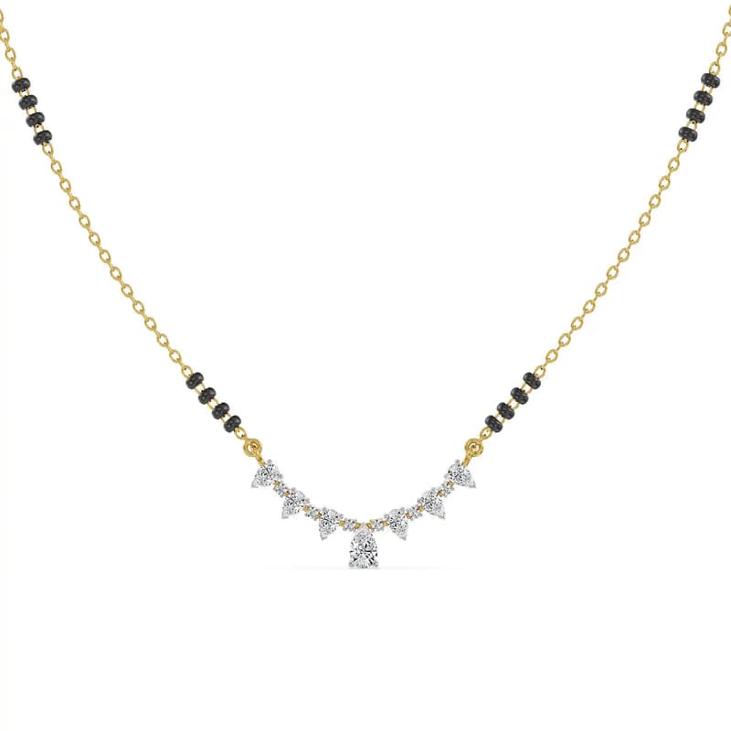 Saptapadi Lab Grown Diamond Mangalsutra