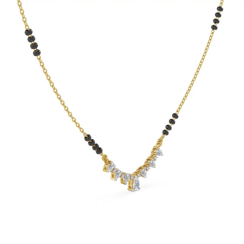 Saptapadi Lab Grown Diamond Mangalsutra