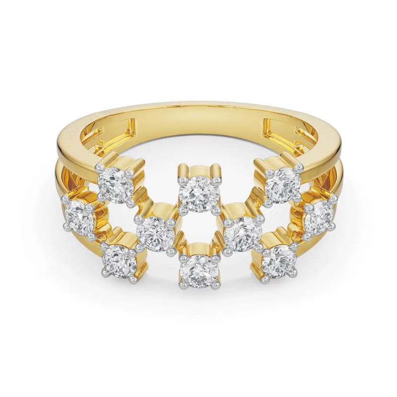Scattered Lab Grown Diamond Band