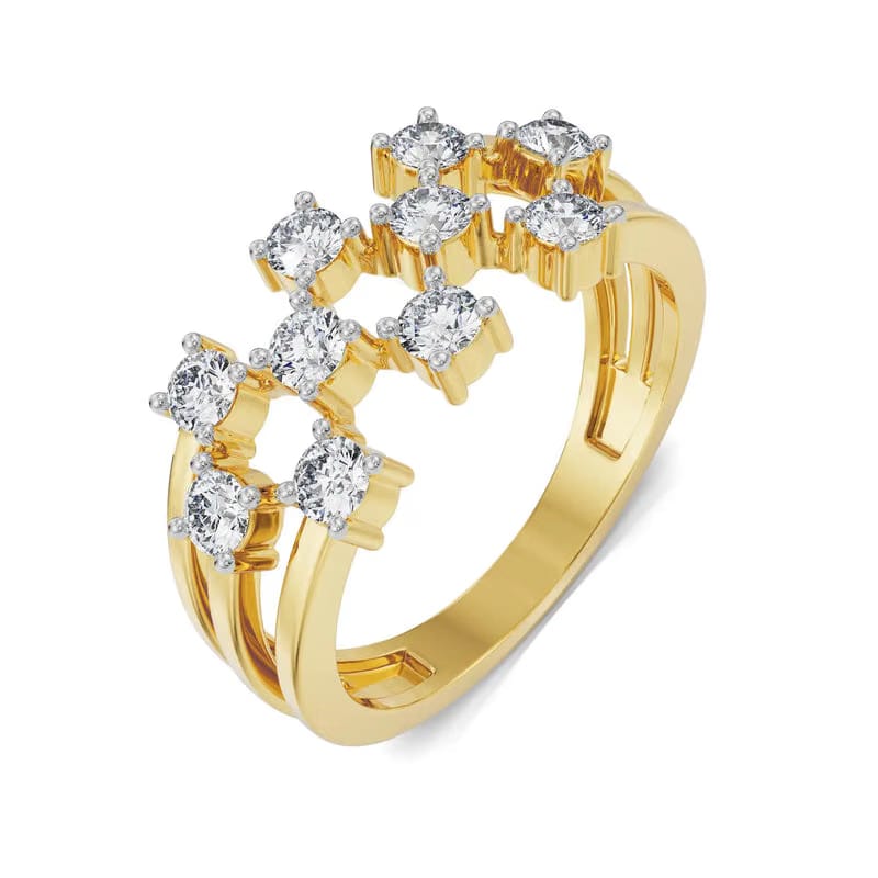 Scattered Lab Grown Diamond Band