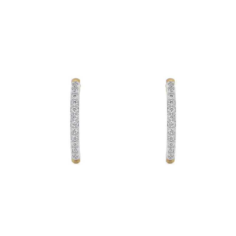Semi Round Lab Grown Diamond Hoops