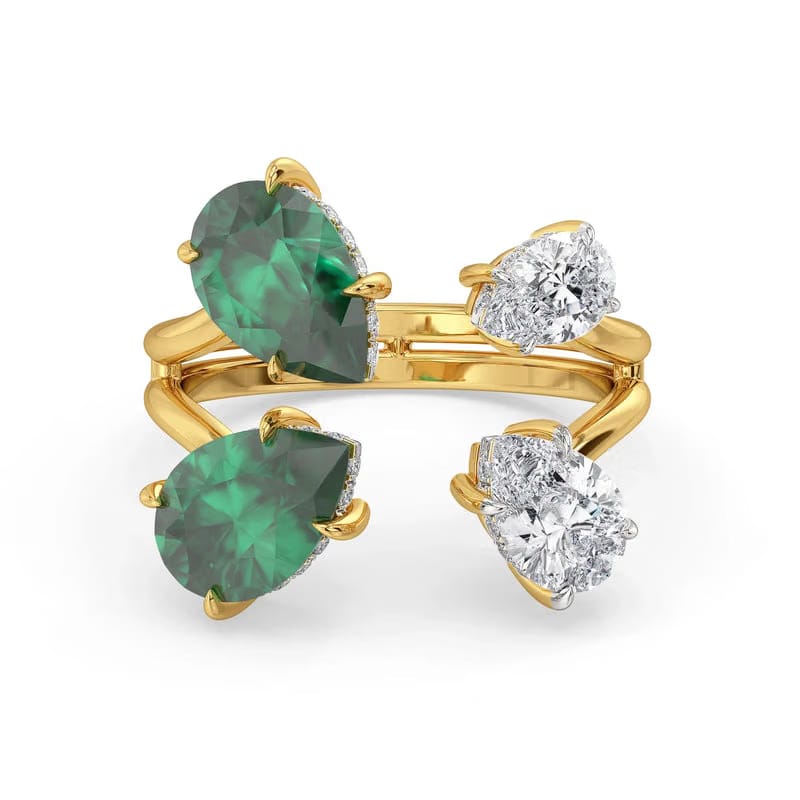 Seraphina Pear Lab Grown Diamond Ring 9KT