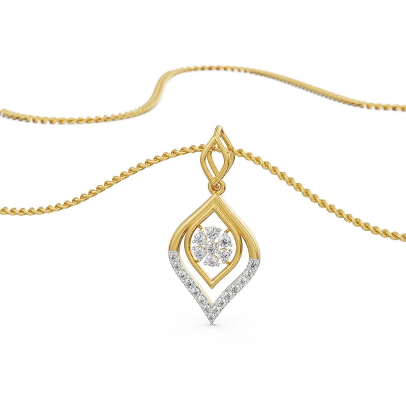 Serene Blossom Lab Grown Diamond Pendant