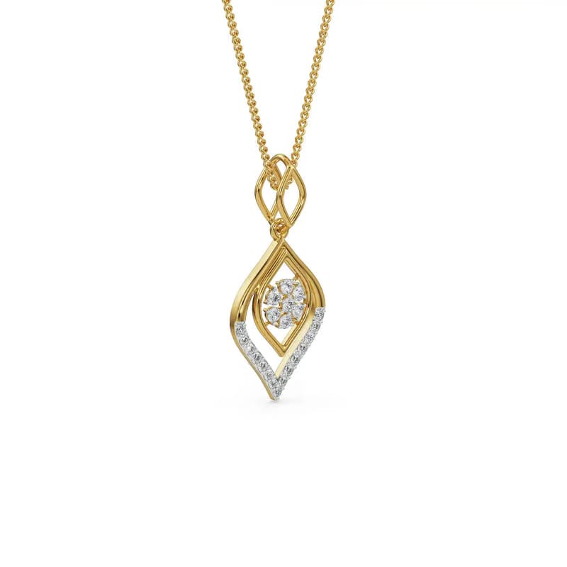 Serene Blossom Lab Grown Diamond Pendant_in_stock