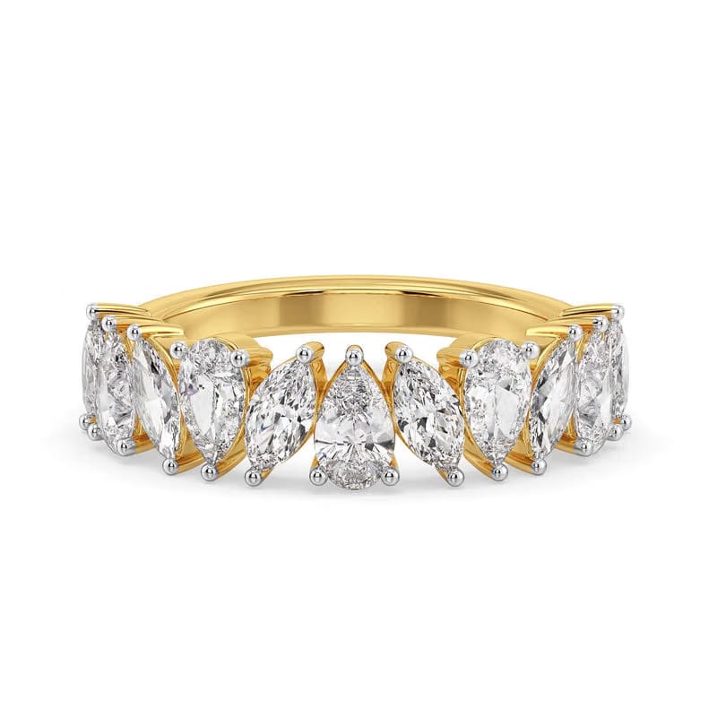 Serene Dew Drop Lab Grown Diamond Band 9KT