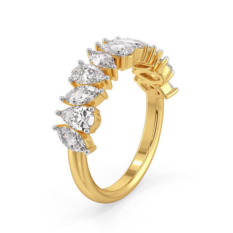 Serene Dew Drop Lab Grown Diamond Band 9KT