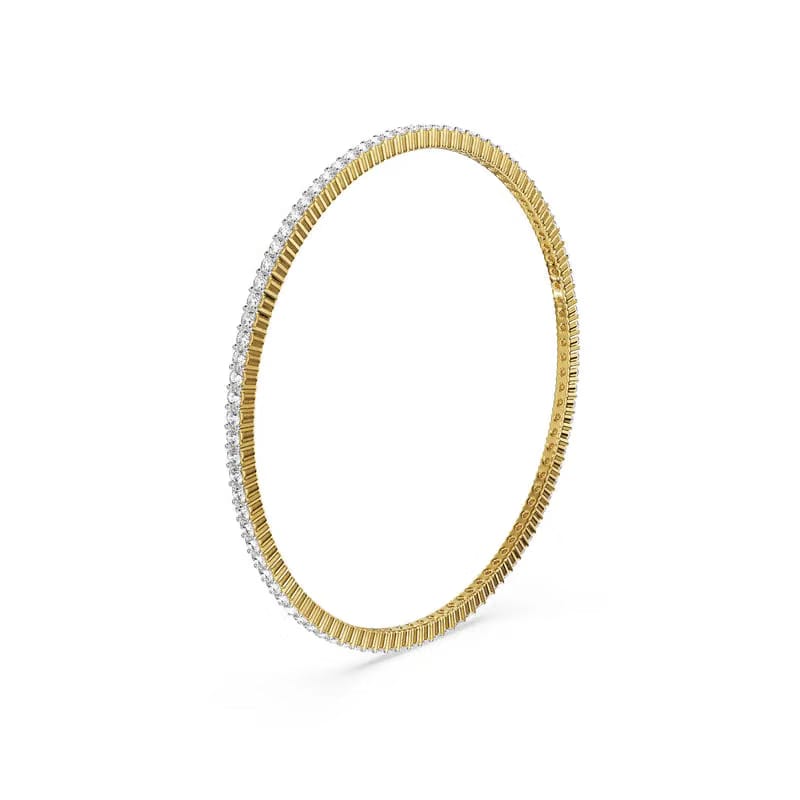 Serene Sleek Lab Grown Diamond Bangle
