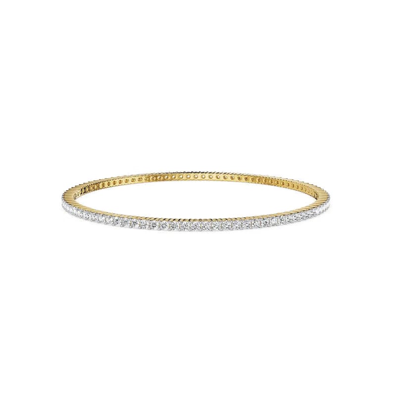 Serene Sleek Lab Grown Diamond Bangle 9KT