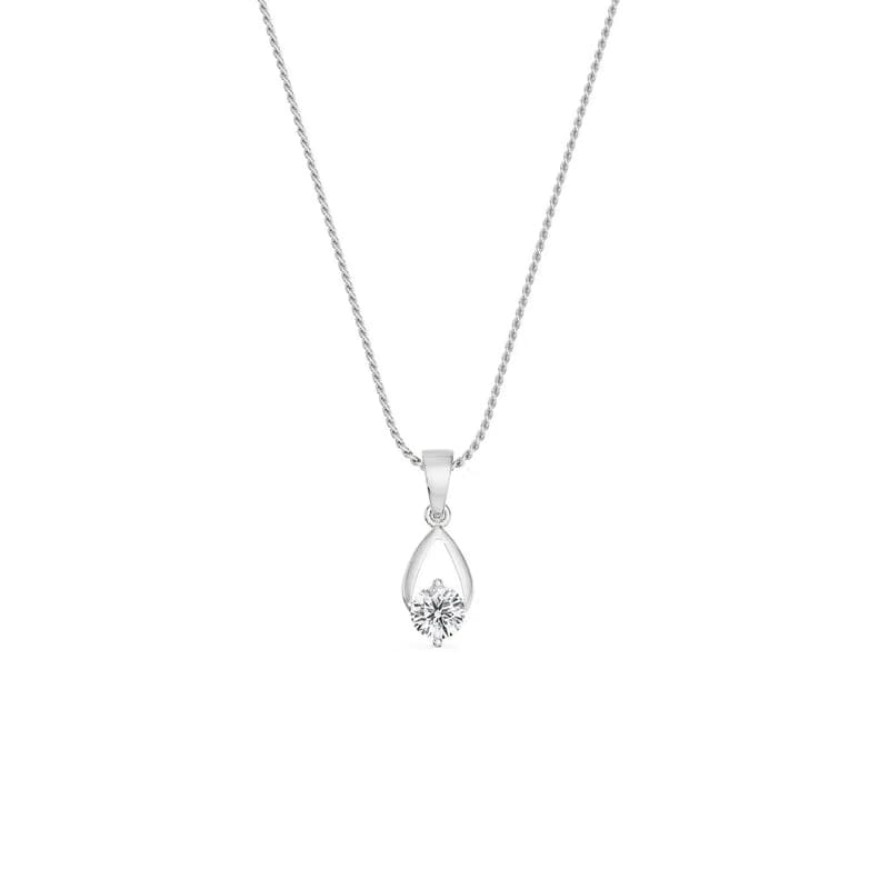Shimmering Dainty Round Lab Grown Diamond Pendant