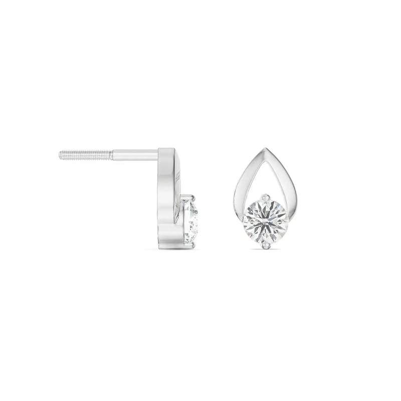 Shimmering Dainty Round Lab Grown Diamond Studs
