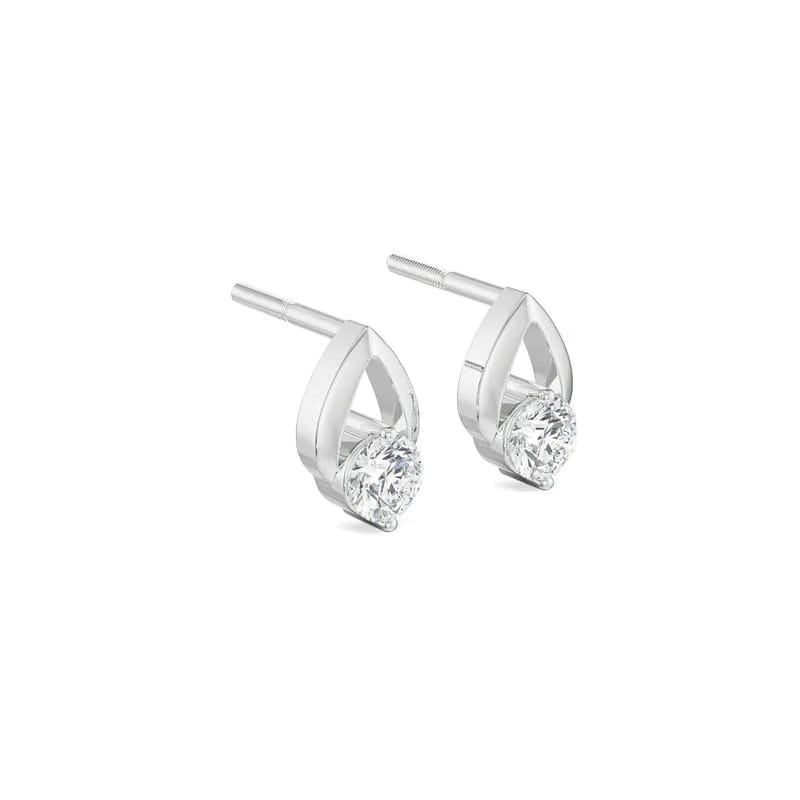 Shimmering Dainty Round Lab Grown Diamond Studs