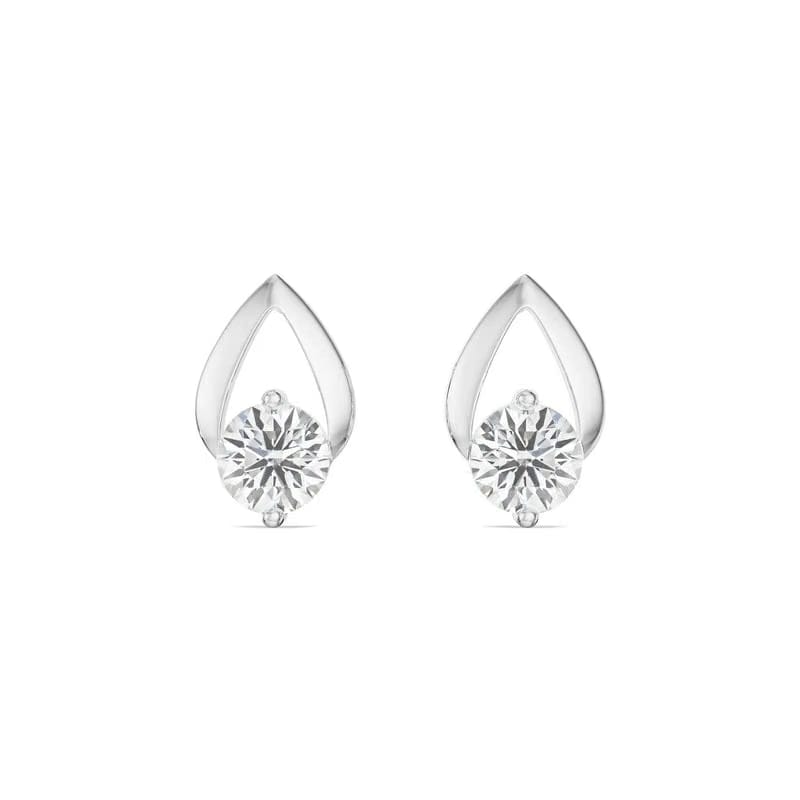 Shimmering Dainty Round Lab Grown Diamond Studs