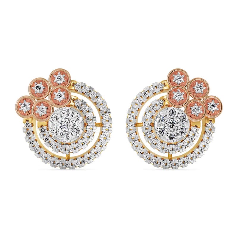 Shimmering Lab Grown Diamond Earrings 9KT