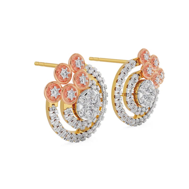 Shimmering Lab Grown Diamond Earrings 9KT