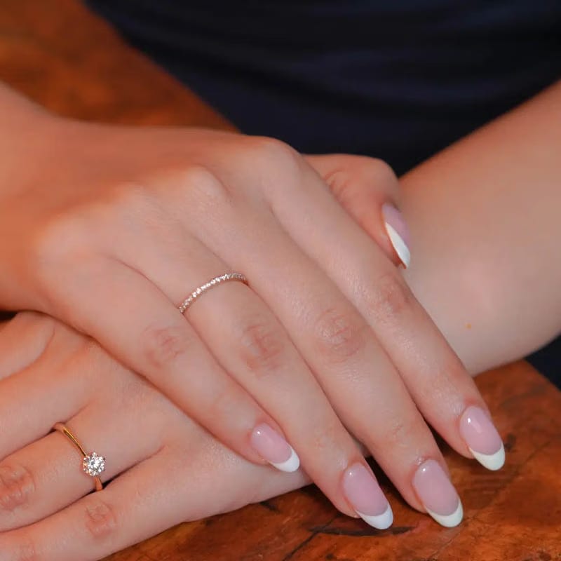 Shimmery Classic Lab Grown Diamond Band