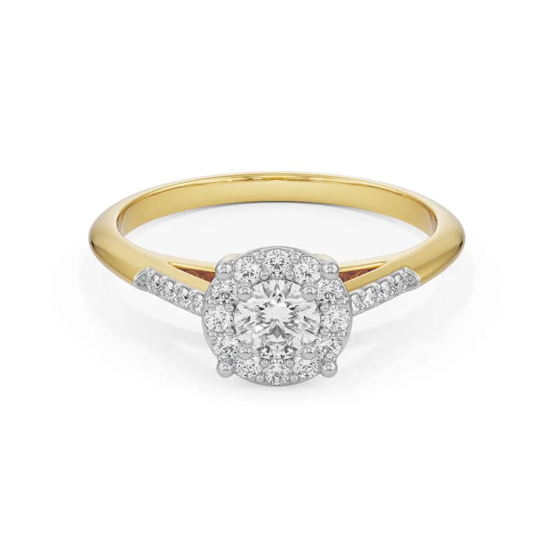 Shimmery Cluster Lab Grown Diamond Band