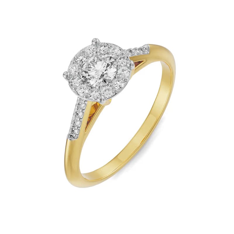 Shimmery Cluster Lab Grown Diamond Band