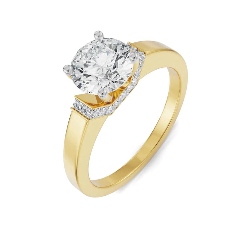 Sienna Round Lab Grown Diamond Ring 9KT