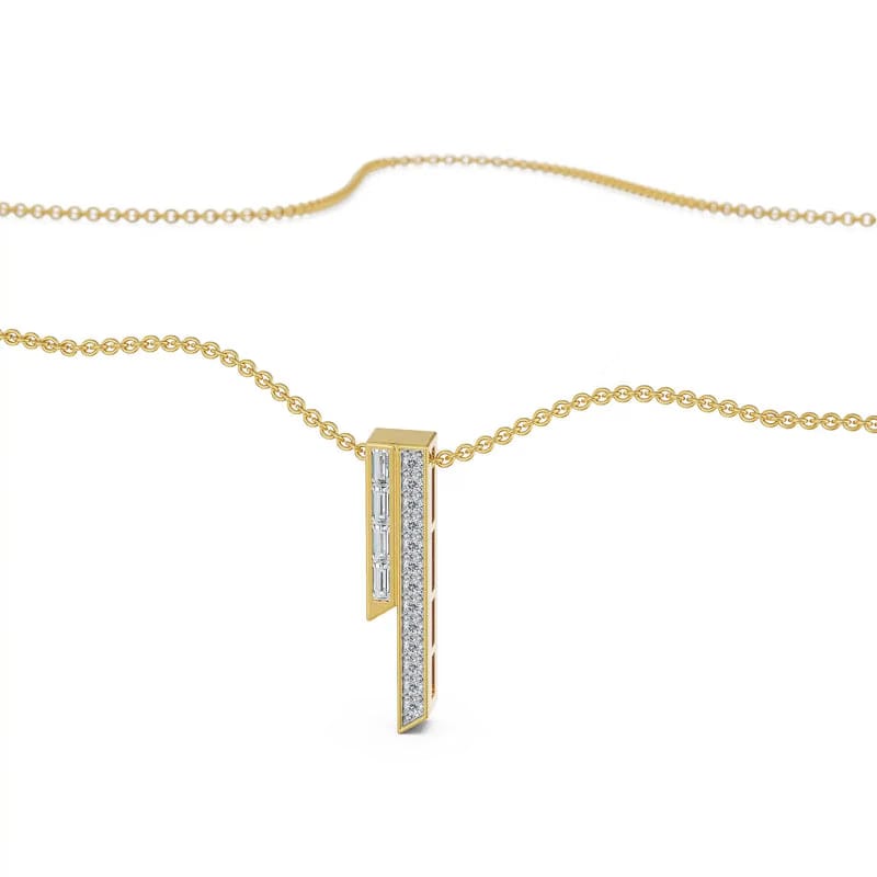 Skyline Lab Grown Diamond Necklace 9KT