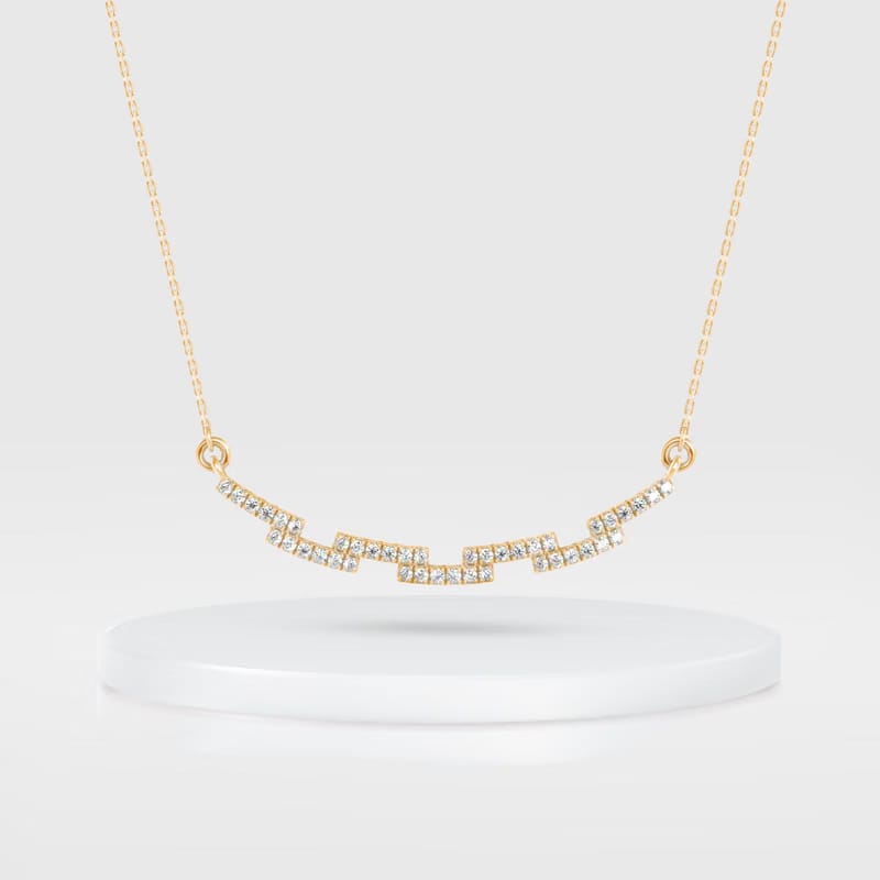 Sleek Diamond Necklace