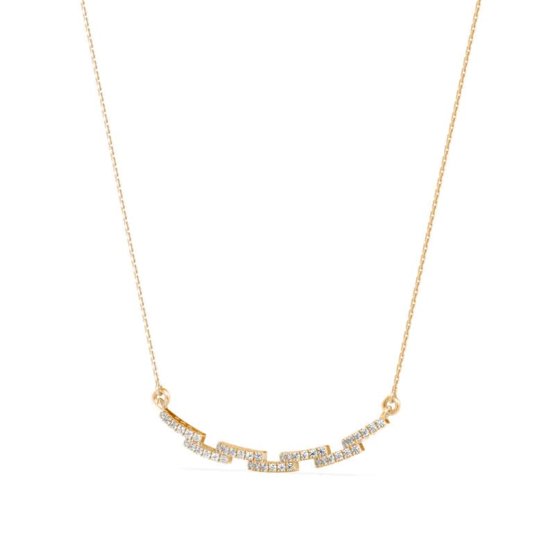 Sleek Diamond Necklace 9KT