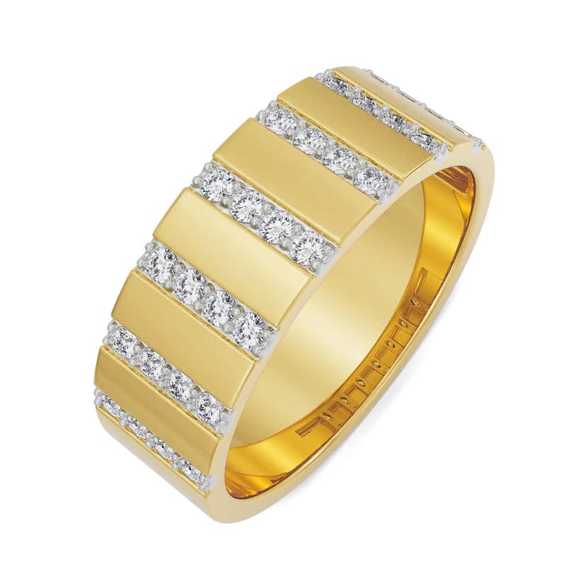 Sleek Enzo Lab Grown Diamond Ring for Men 9KT