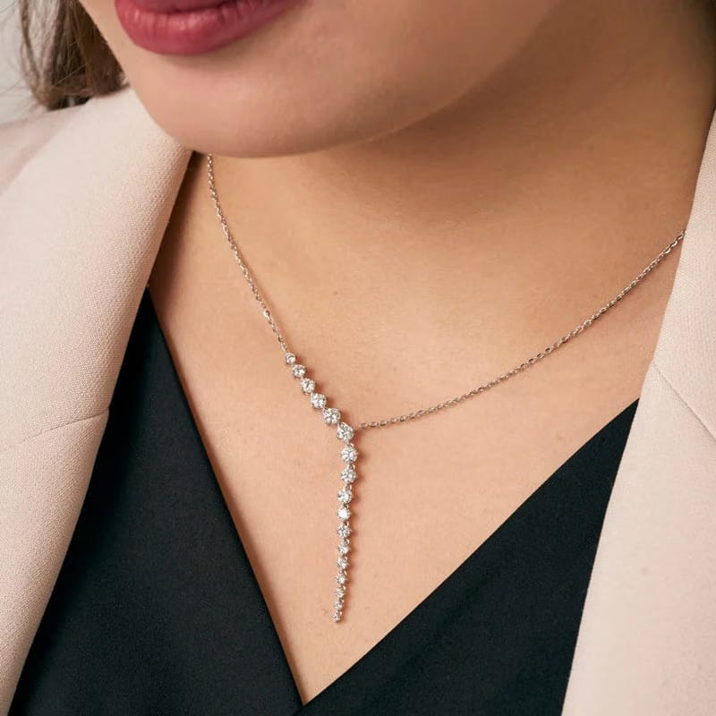 Sleek Lab Grown Diamond Chain Necklace