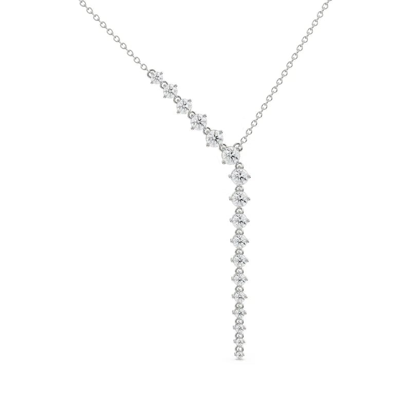 Sleek Lab Grown Diamond Chain Necklace 9KT