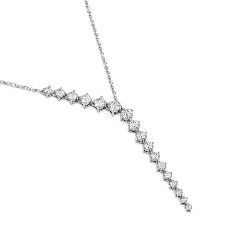 Sleek Lab Grown Diamond Chain Necklace 9KT