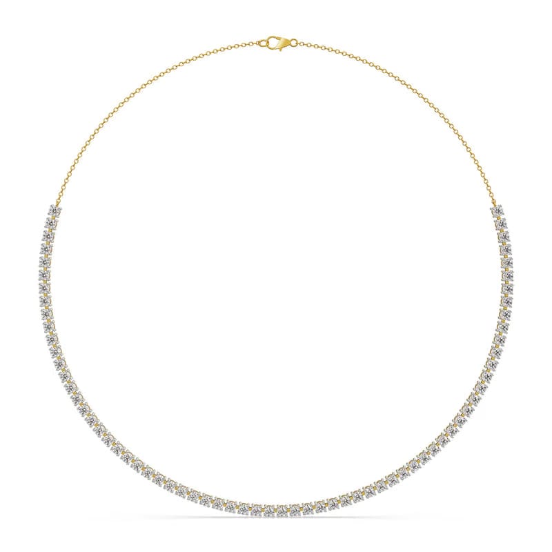 Sleek Lab Grown Diamond Tennis Necklace