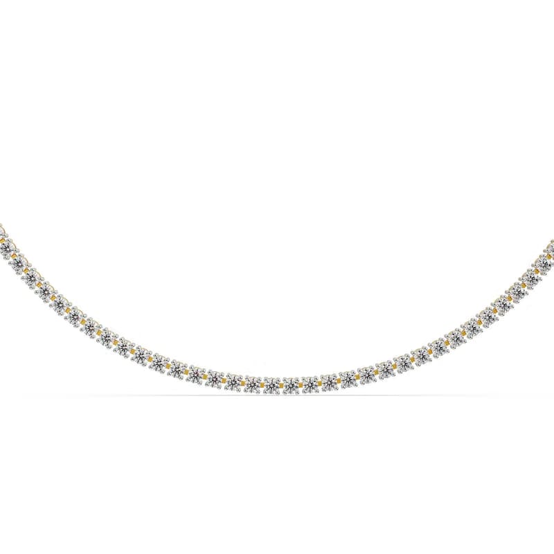 Sleek Lab Grown Diamond Tennis Necklace 9KT