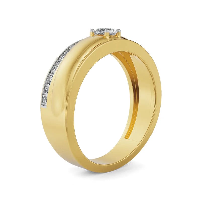 Sleek Line Pave Lab Grown Diamond Band