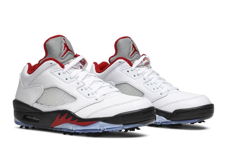 Air Jordan 5 Low Golf White Fire Red